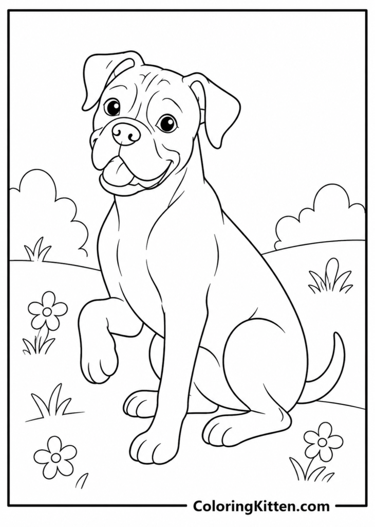 Dogs Coloring Page