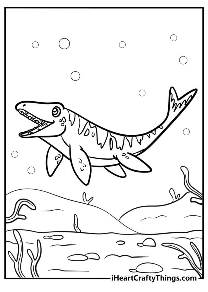 An Exploring Mosasaurus
