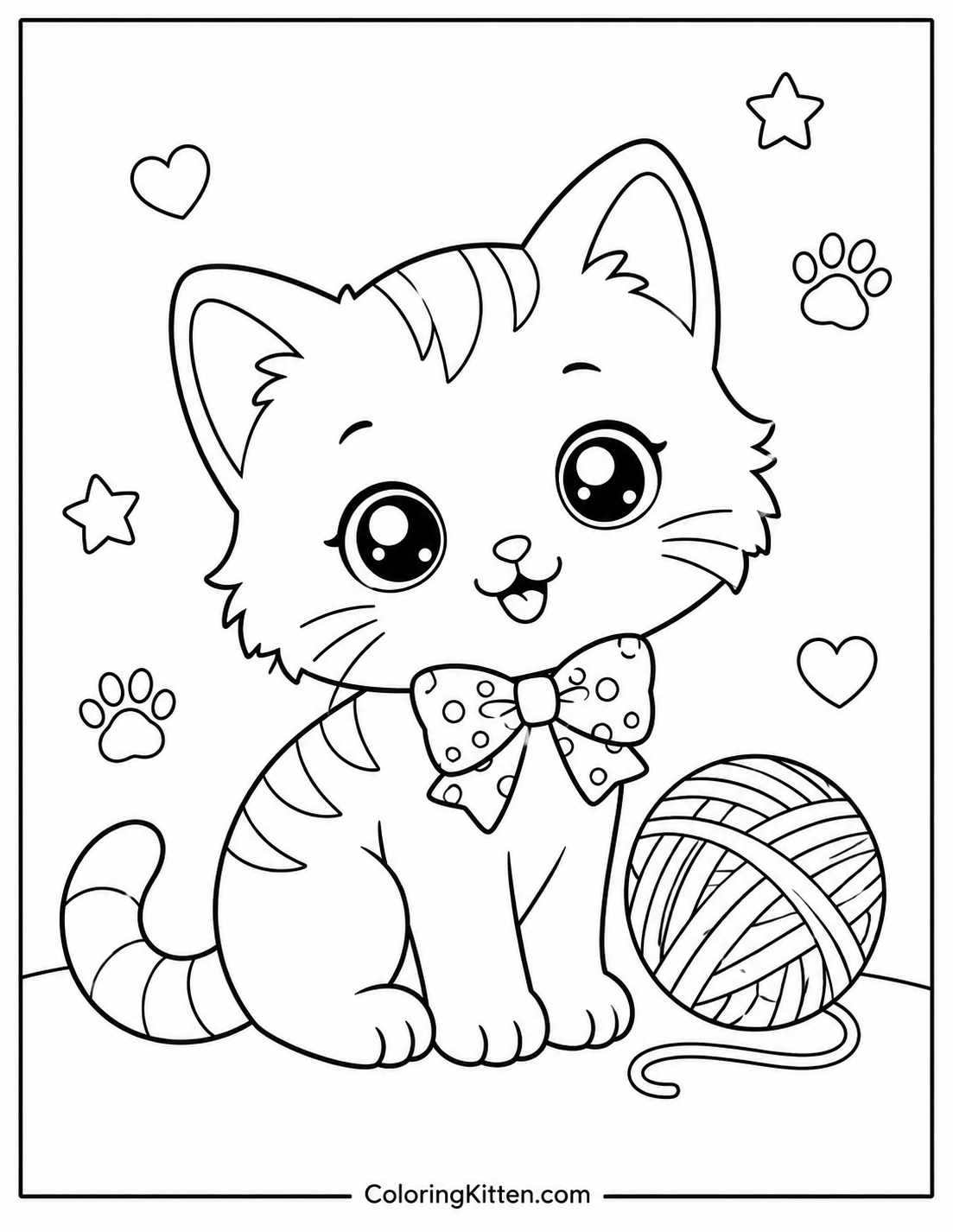 Cat Coloring Page in Sneakers