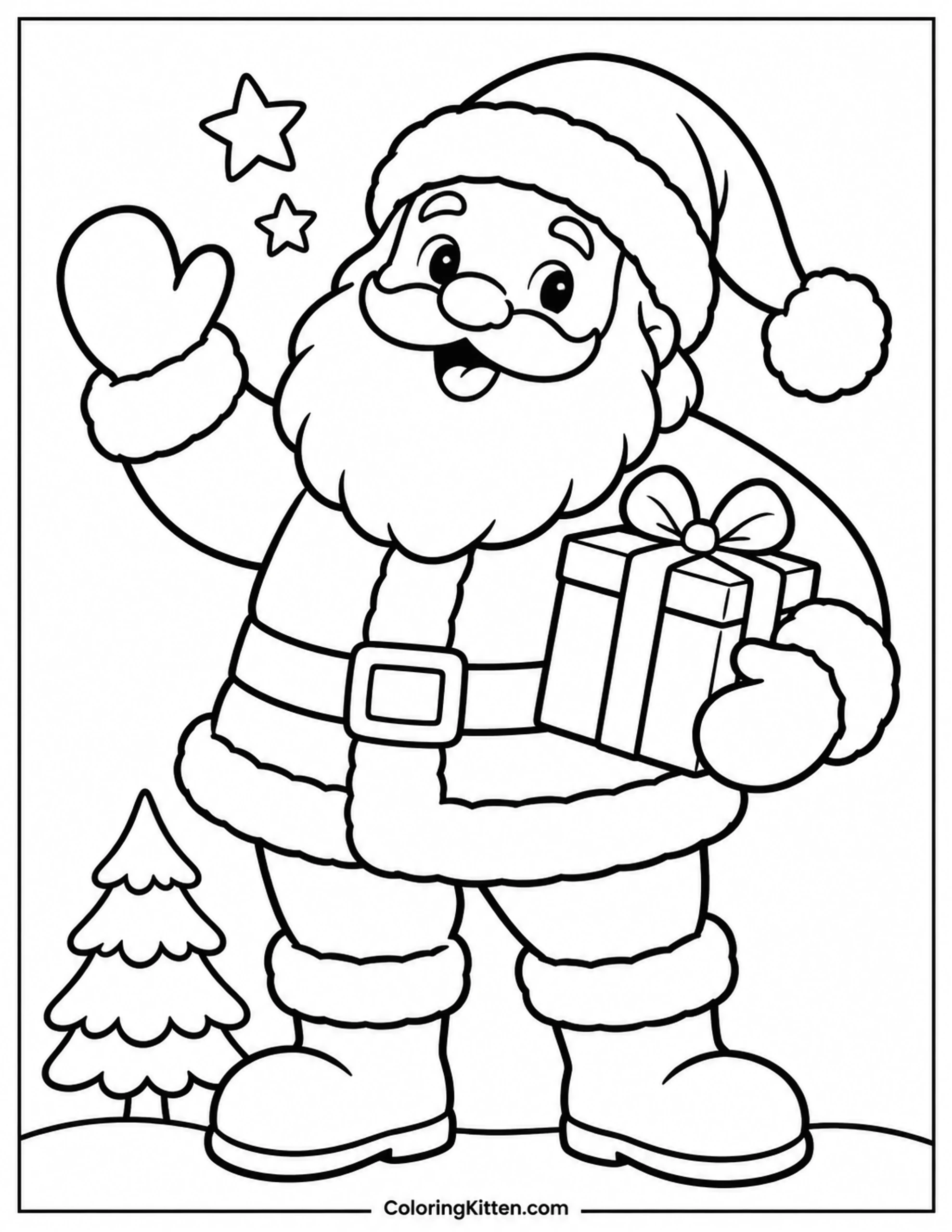 Merry Christmas Coloring Pages